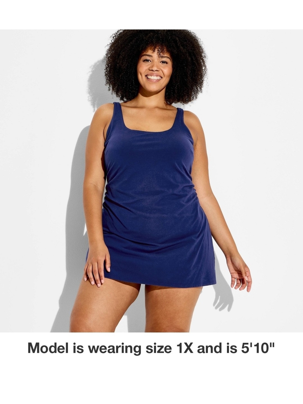 Joy LAB Navy Scoop Neck Active Dress